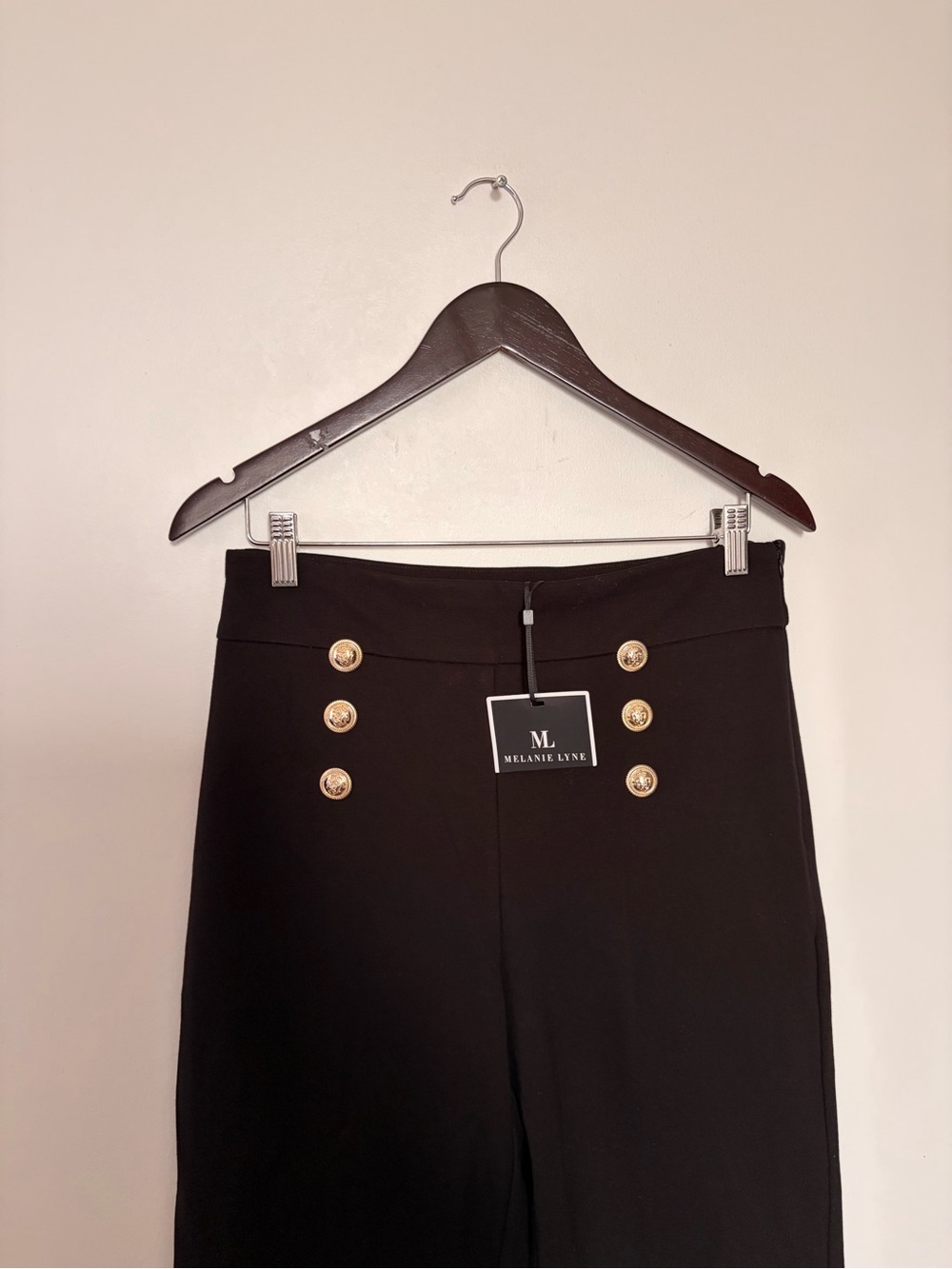 NWT Melanie Lyne Soho Button Detail Pants - Size 6 - Picture 6 of 11